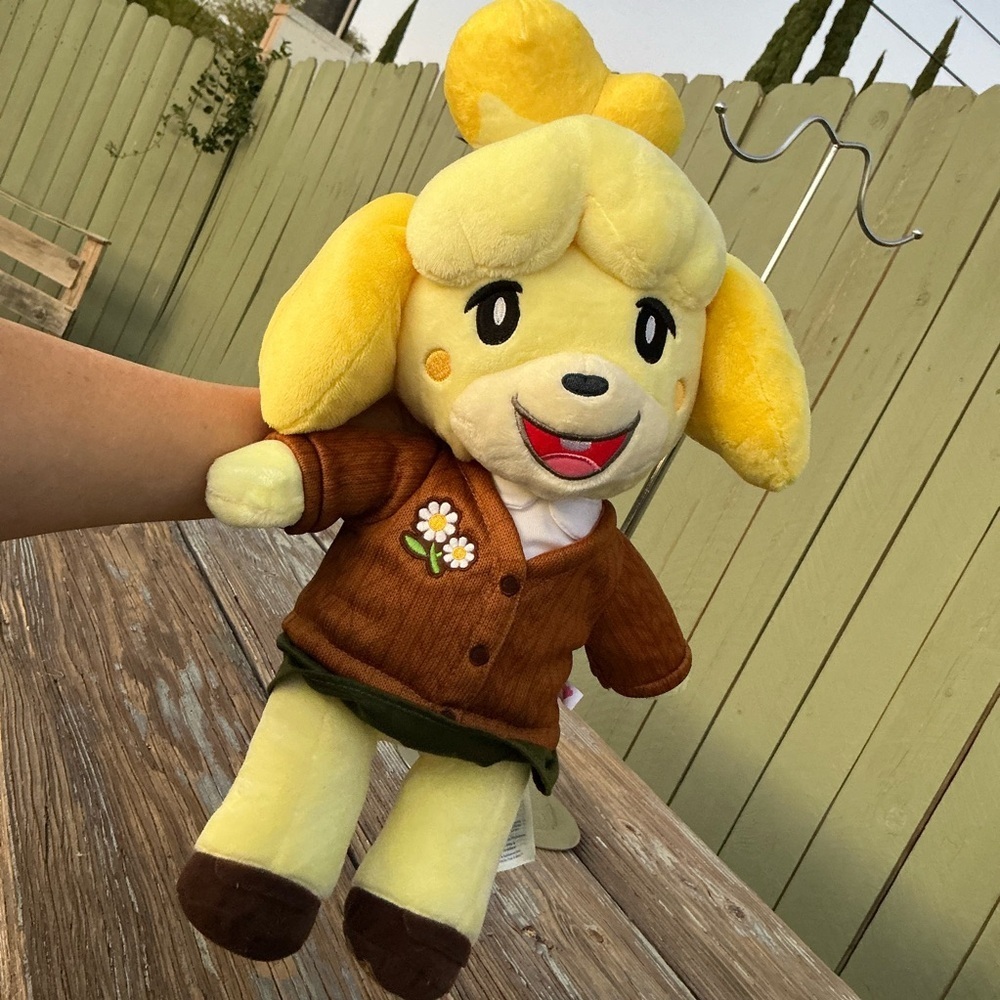 Build-A-Bear Yellow Plush with Brown and Green Outfit